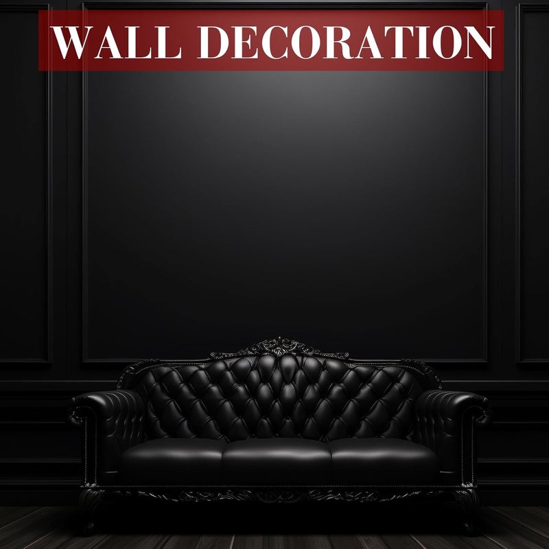 Innconee 19.7ft Peel and Stick Molding Chair Rail Panel Flexible Wall Molding Trim Self Adhesive Panel Moulding for DIY Home Wall Decor Protection Cabinet Border Frame(0.91 Inch,Stylish,Black) - Image 5